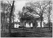 汉普顿县，马萨诸塞州的古董图像:教堂，奇科皮街