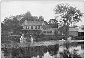 汉普顿县的古董图像，马萨诸塞州:蒙森水工艺