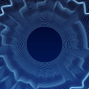 抽象的蓝线形成圆形图案。 抽象的蓝线形成圆形图案。