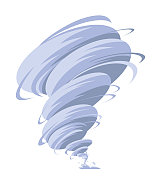 卡通龙卷风风暴气旋