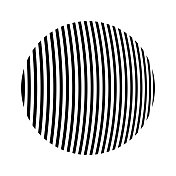 条纹圆，对角线曲线