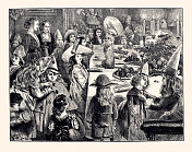 孩子们晚饭后的聚会(XXXL) 孩子们晚饭后的聚会(XXXL)