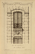 建筑窗框，开窗，建筑史，装饰和设计，艺术，法国，维多利亚，19世纪