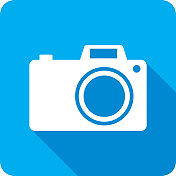 数码相机图标剪影