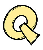 字母Q卡通