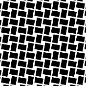 矩形在白色的网格图案中形成正方形