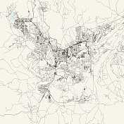 圣乔治，犹他州，美国矢量地图