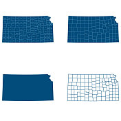 堪萨斯州的地图