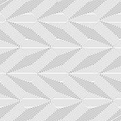 单色几何图案与曲折的线条。