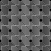 在白色的格子图案中形成正方形的钩子