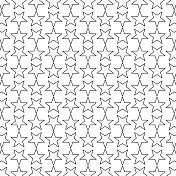 五角星轮廓网格模式