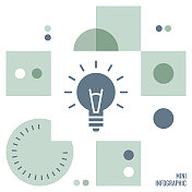 创意迷你信息图表设计