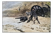 古董画照片:战争之犬