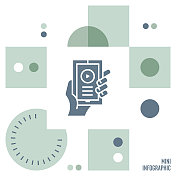 移动应用程序迷你信息图表设计 移动应用程序迷你信息图表设计