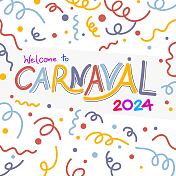 欢迎来到嘉年华插图最小风格类型一 欢迎来到嘉年华插图最小风格类型一