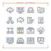 可编辑的线路图标备份