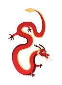 中国龙为春节快乐或农历新年类型二