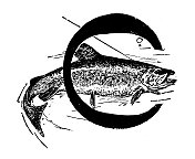 1897年的运动和消遣:淡水钓鱼，字母C