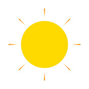 简单的太阳图标。