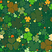 无缝三叶草图案 无缝三叶草图案