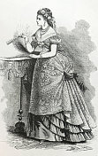 晚装，1870年