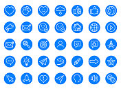 社交媒体图标。