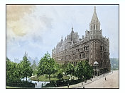 古董伦敦的照片:国家自由俱乐部和白厅法院
