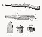 M-1841德雷塞针枪，木雕，出版于1869年