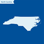 北卡罗来纳州地图