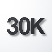 3万,3万- 3万。白色背景上的阴影图标 3万,3万- 3万。白色背景上的阴影图标