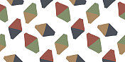 涂鸦六角形的几何形状无缝图案