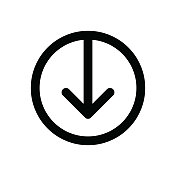 箭头细线图标-可编辑笔触 箭头细线图标-可编辑笔触