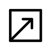 箭头细线图标-可编辑笔触