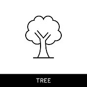 树单线图标设计