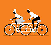 骑自行车――两个商人