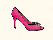 高跟鞋,波普艺术 高跟鞋,波普艺术