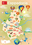 卡帕多西亚旅游地图 卡帕多西亚旅游地图