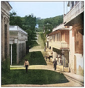 古董黑白照片:圣日耳曼，波多黎各