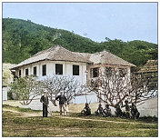 古色古香的黑白照片:菲律宾马尼拉湾的Corregidor