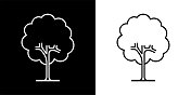 树图标。 树图标。