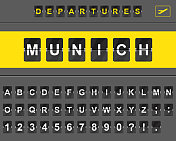 模拟机场翻转板 模拟机场翻转板