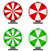 旋转幸运轮矢量插图 旋转幸运轮矢量插图