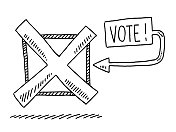 投票上诉复选框符号绘图