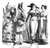 从1760年到1793年的时尚变化，从皇室到革命，两对夫妇代表了它