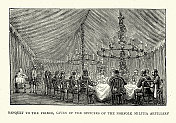 19世纪，1872年，为访问雅茅斯的威尔士亲王，即后来的爱德华七世举行的宴会