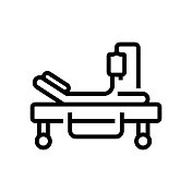 医院线路图标。