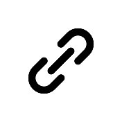 带有可编辑笔触的链接图标 带有可编辑笔触的链接图标