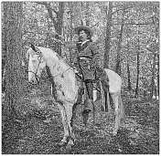 古色古香的形象:骑马的人 古色古香的形象:骑马的人