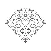 中世纪风格(凯尔特结)图案 中世纪风格(凯尔特结)图案