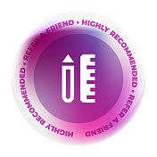 玻璃徽章设计与原型图标 玻璃徽章设计与原型图标